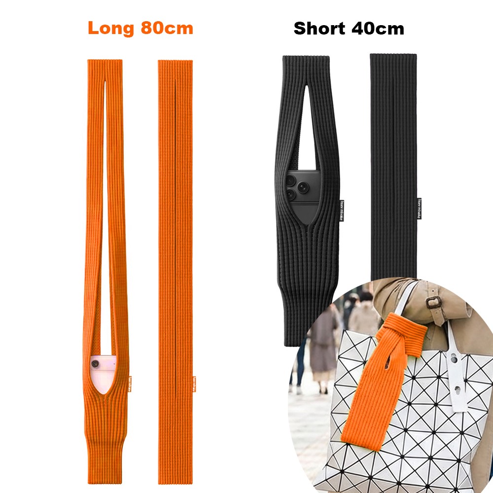 40cm|80cm For iPhone Pocket Apple Phone Case knitted Handbag Crossbody Strap Bag