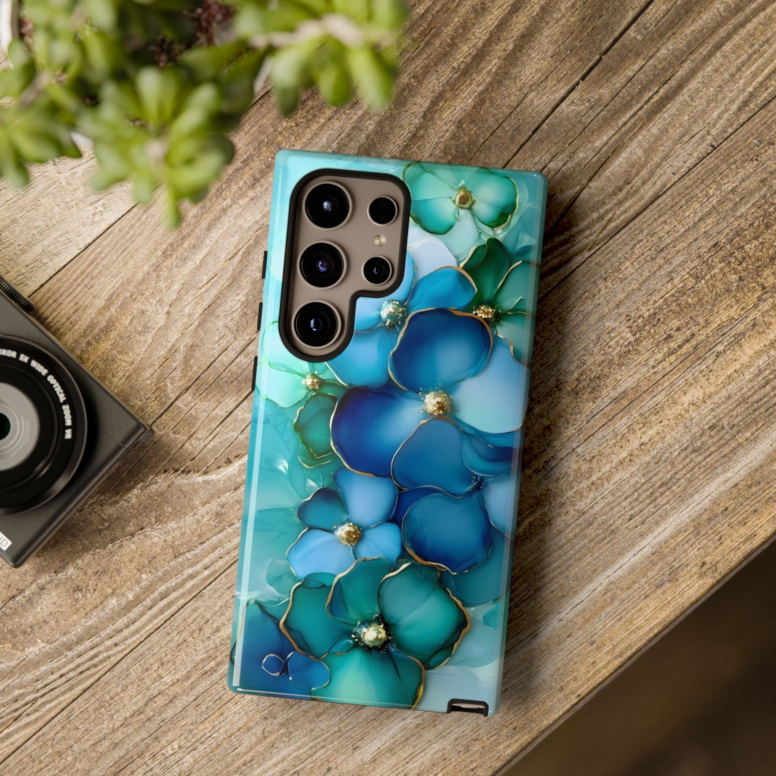 Floral Phone Case – Tough Cases, Elegant Floral Design, Smartphone Accessories,