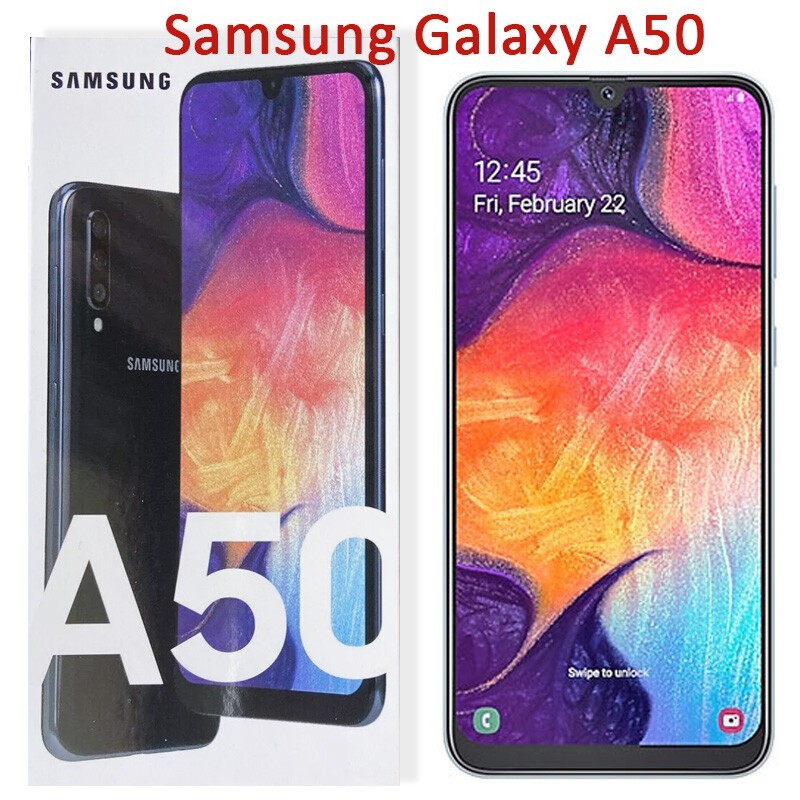 Samsung Galaxy A50 SM-A505U 64GB+4GB 4G Unlocked Android Smartphone New Sealed