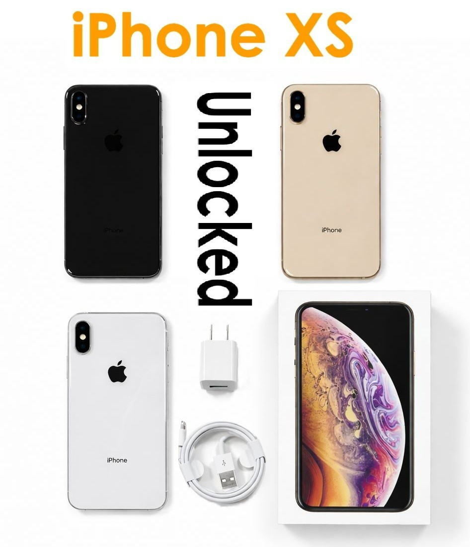 Apple iPhone XS 64GB-256GB-512GB Fully Unlocked (CDMA+GSM) – OPEN BOX