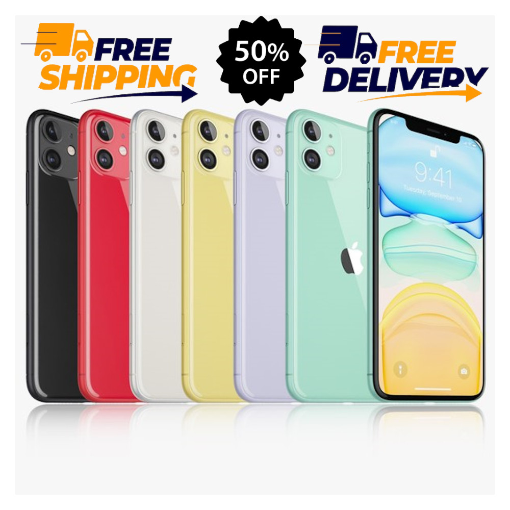 Apple iPhone 11 (64GB 128GB) Unlocked Verizon Tracfone At&t T-Mobile LTe 4G