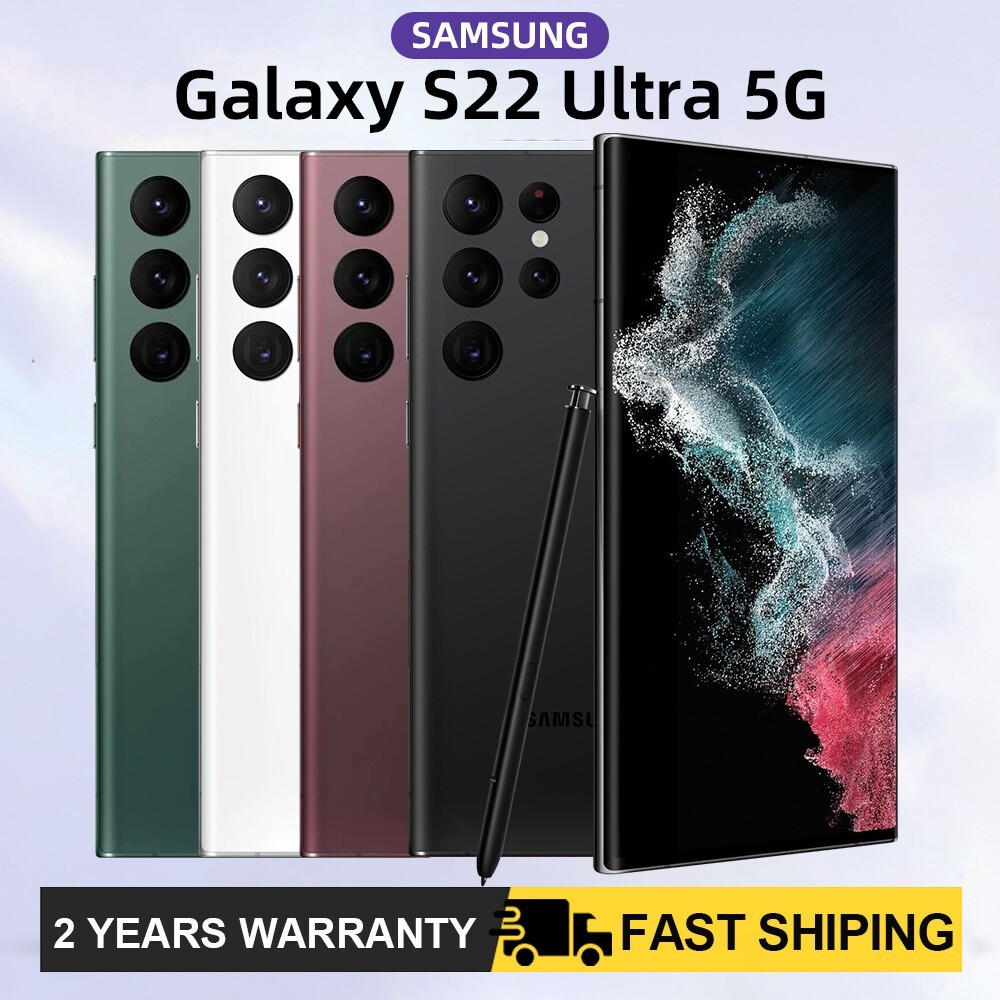 NEW Sealed SAMSUNG GALAXY S22 ULTRA 5G Unlocked 128GB 256GB 512GB Fast Shipping