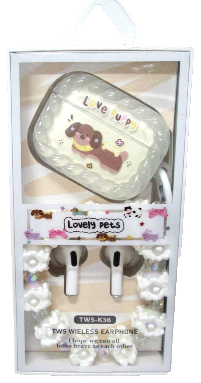 New In Box TWS-K36 Wireless Headphones by Lovely Pets