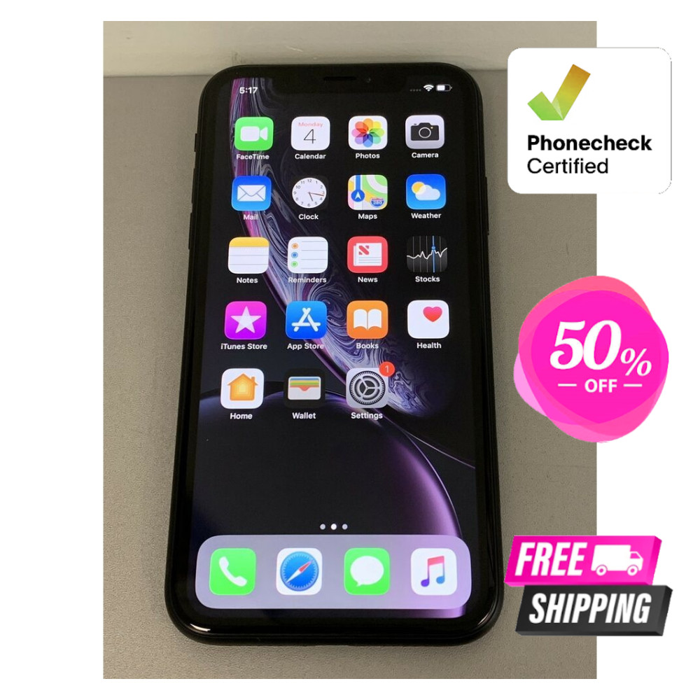 Apple iPhone XR 64GB Unlocked – Black, Blue, Yellow for Verizon, AT&T, T-Mobile