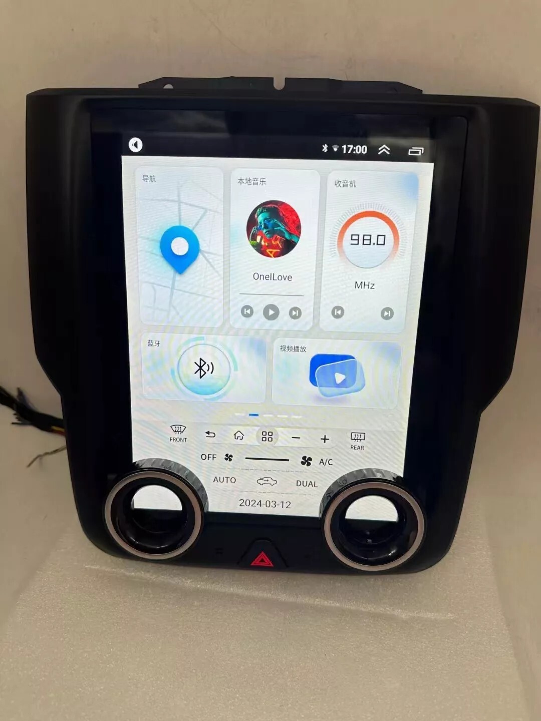 USED 9.7” Car Radio Wireless CarPlay 64GB For 13-18 Dodge Ram 1500 2500 3500