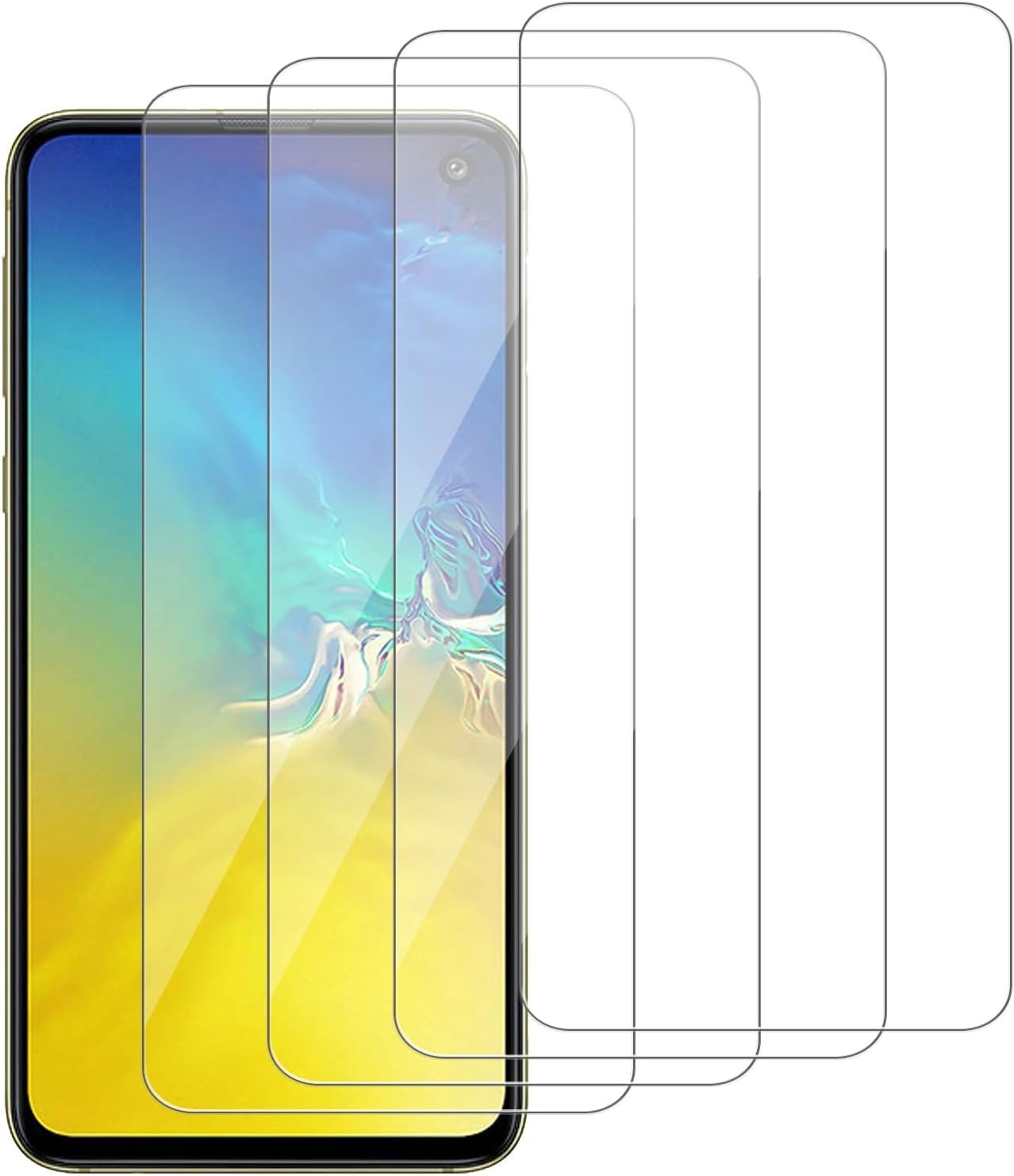 4 Pack Screen Protector Samsung Galaxy S10e Tempered Glass HD-Clear Anti-Scratch