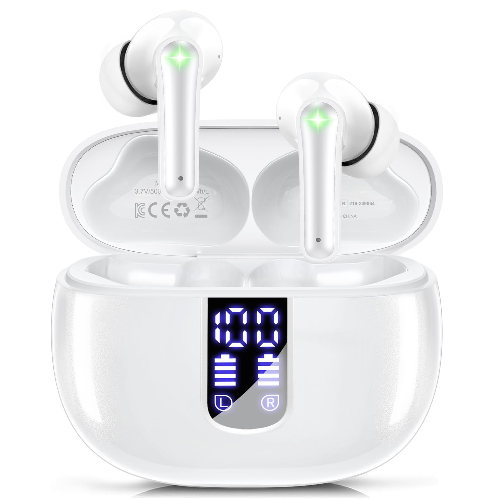 Ear Buds Wireless Earbuds – Bluetooth 5.3 Headphones (48H Playback) Built in …