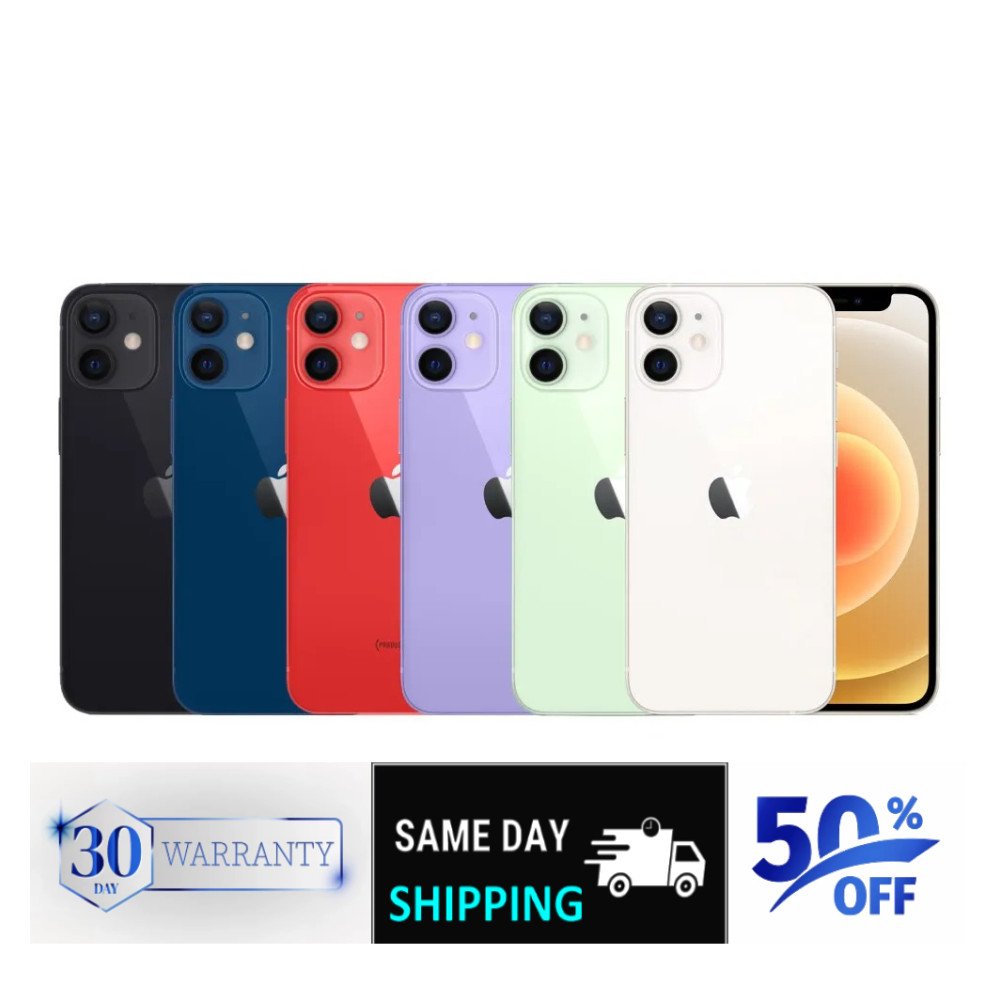 Apple iPhone 12 |64GB 128GB| Unlocked Verizon Tmobile Att 5G Screen 6.1″ LTE
