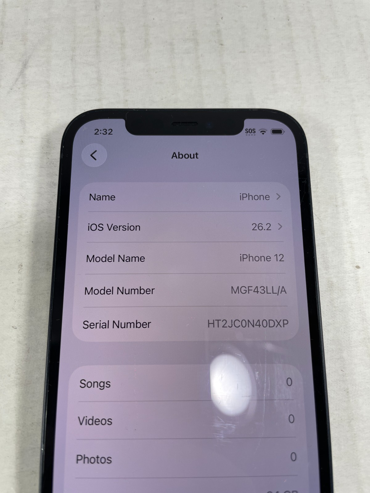 APPLE IPHONE 12 | MGF43LL/A | 6.1″ | 64GB | UNLOCKED | BLACK