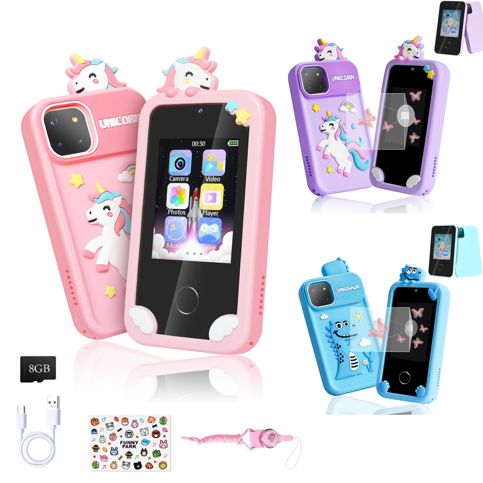 Kids Smart Phone Kids Phone for Girls Boys Kids Smart Phone Touchscreen Gifts US
