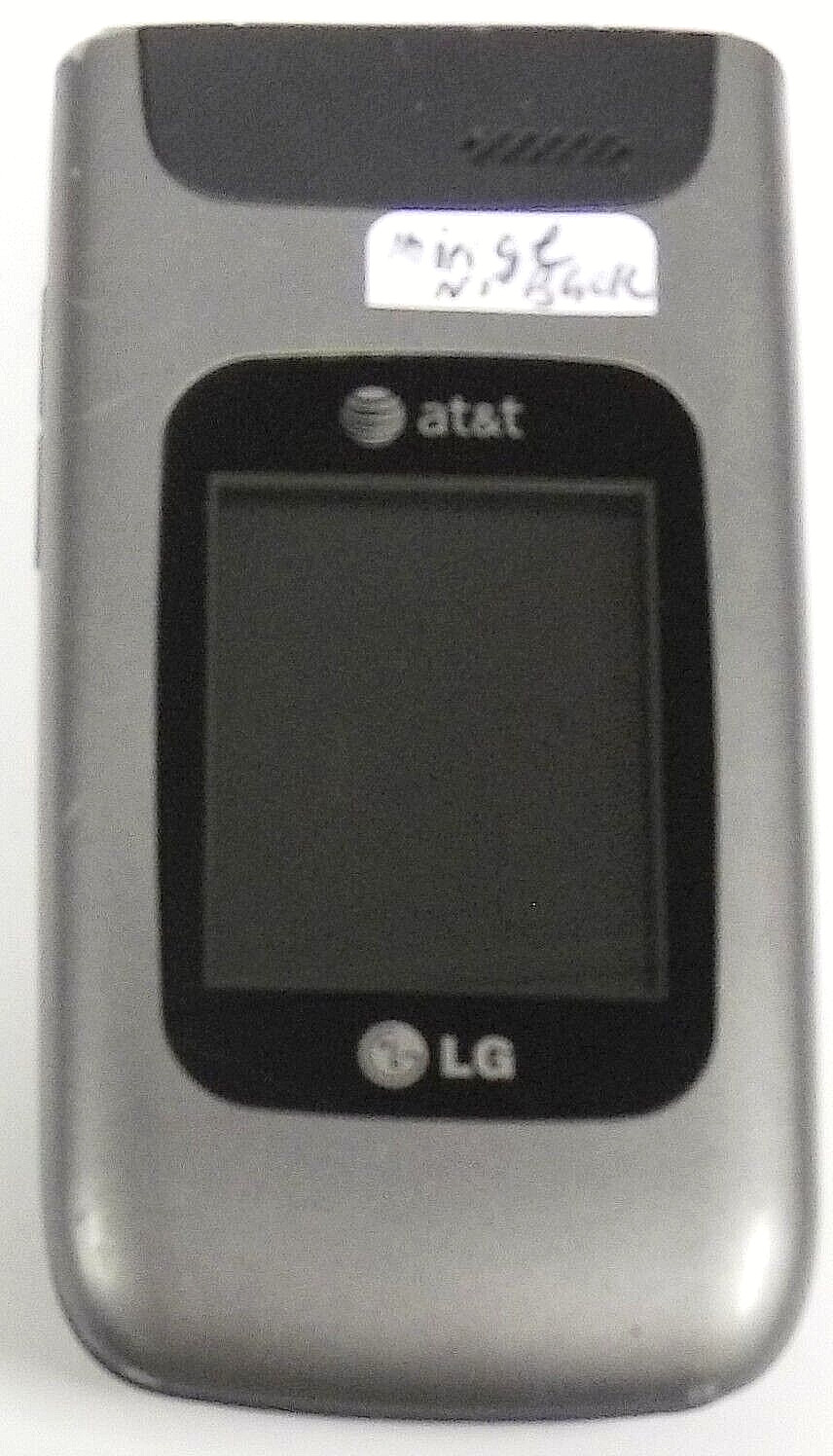 LG A340 – Gray and Black ( AT&T ) Cellular Flip Phone – READ / No Back