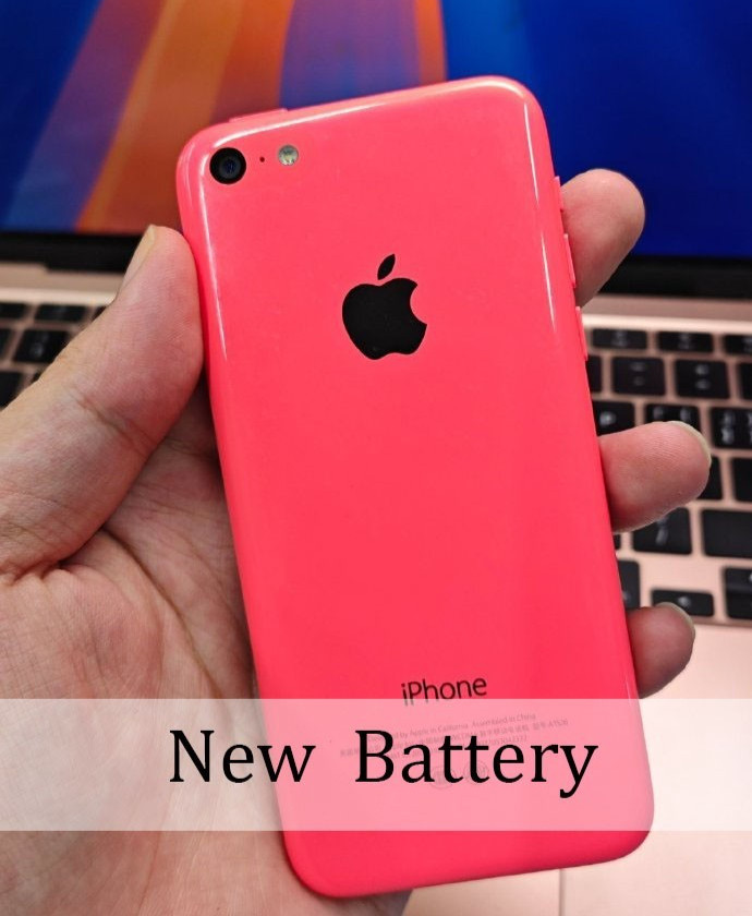 Apple iPhone 5c (Unlocked) New Battery – 8 GB / 16 GB / 32GB – PINK Charge Cord