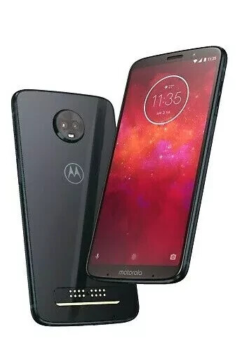 Motorola Z3 XT1929 Ceramic Black 64GB Unlocked-Excellent