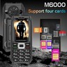 Quad SIM Quad Standby Big Speaker Battery Flashlight Wireless Power Mobile Phone