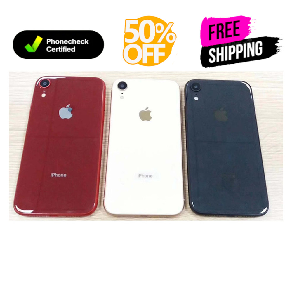 Apple iPhone XR 64GB Red/Black/White Unlocked Verizon At&t Great Condition