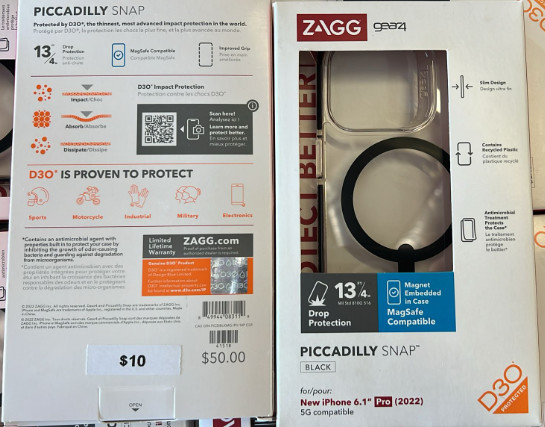 New Zagg Gear4 Piccadilly iPhone 14 Pro Snap with Magsafe Case – Black