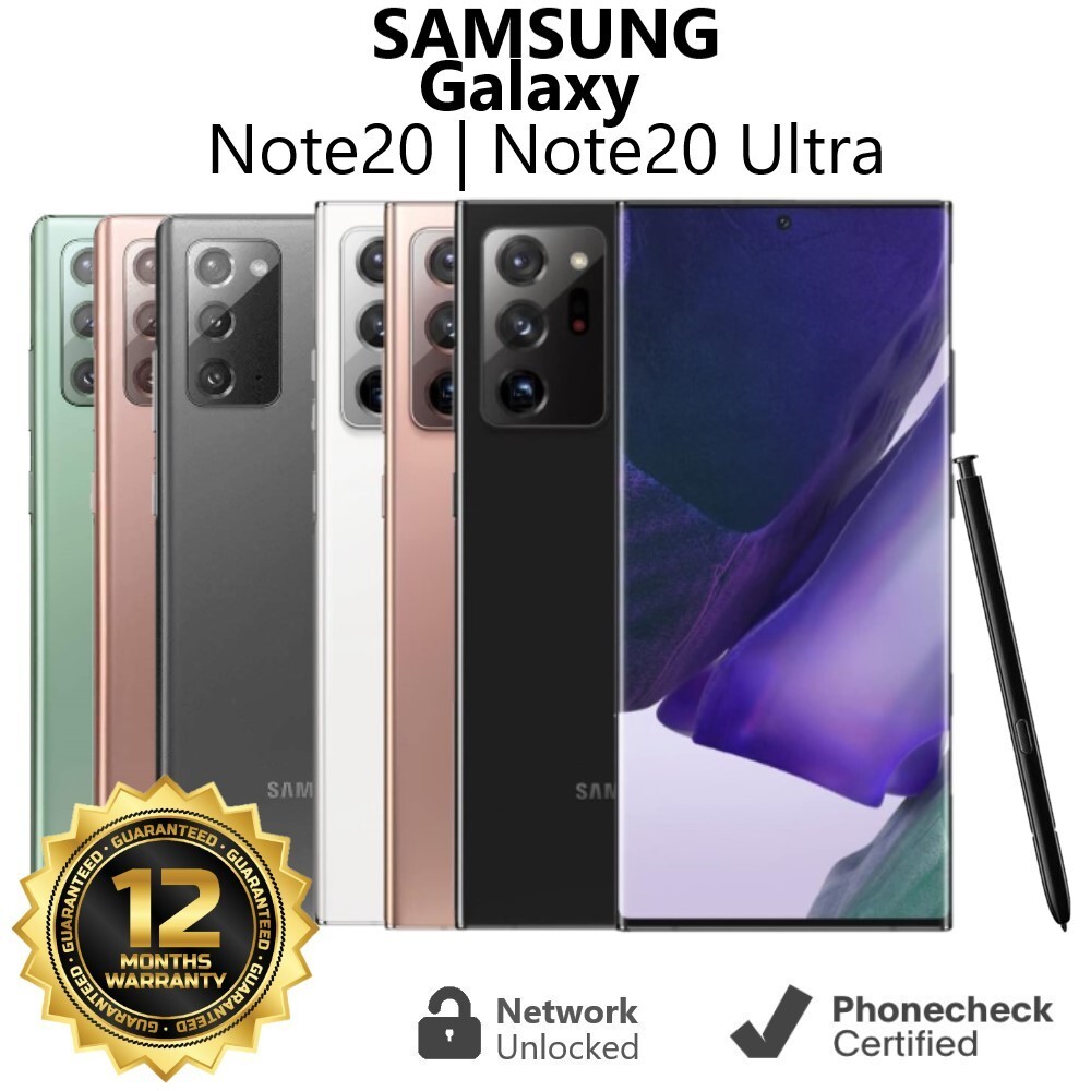 Samsung Galaxy Note20 | Note20 Ultra 5G  – 128GB | 512GB Unlocked – Very Good