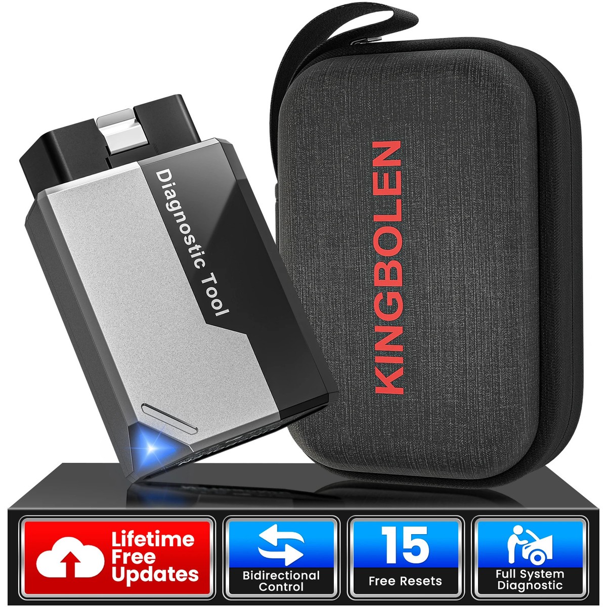 New All System OBD2 Scanner Car AUTO Diagnostic scan Tool 15 Reset Active Test