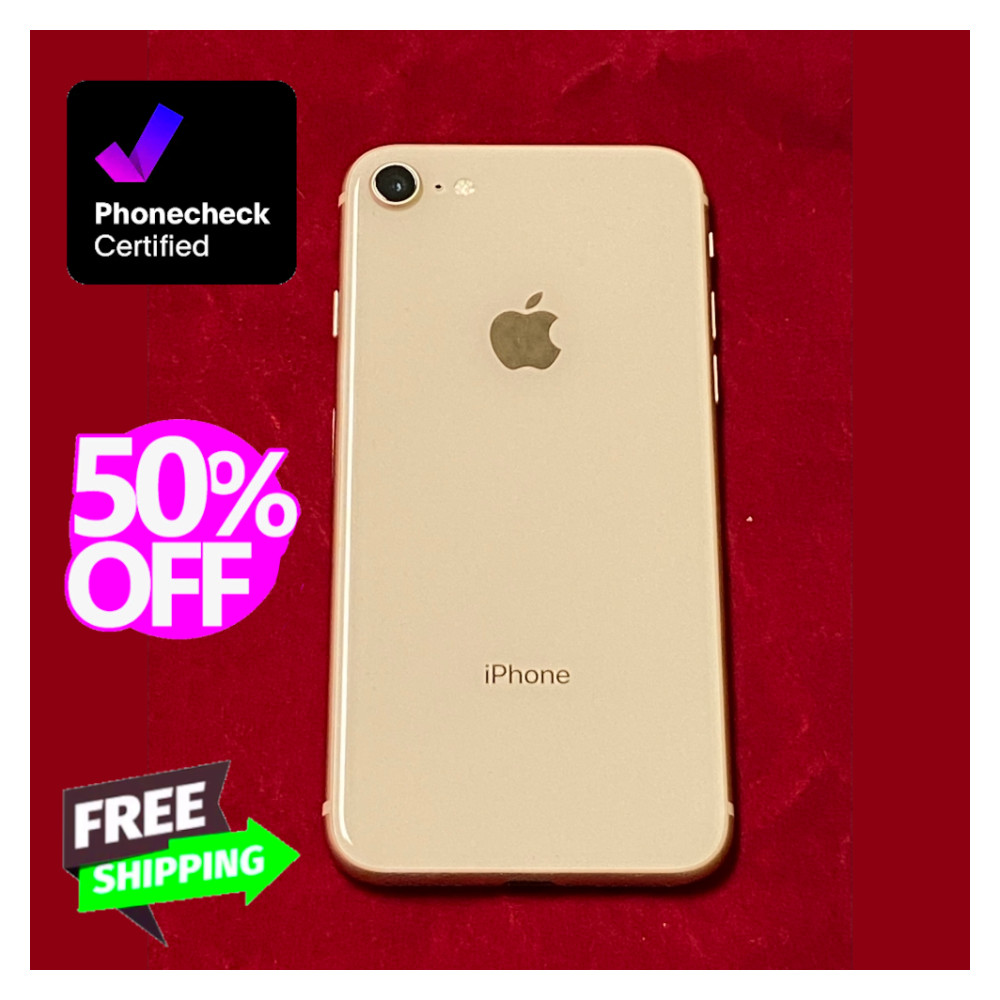 Apple iPhone 8 Unlocked – 64GB/128GB/256GB – Gold, Space Gray (Verizon, AT&T)