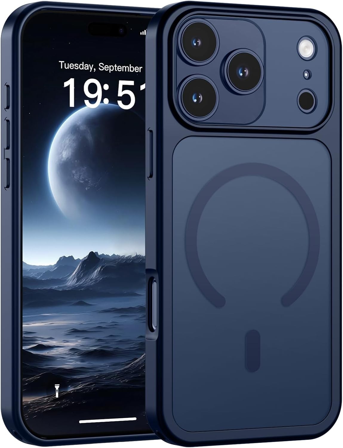Magnetic for iPhone 17 Pro Max Case Translucent Matte Shockproof Phone Cover, Da