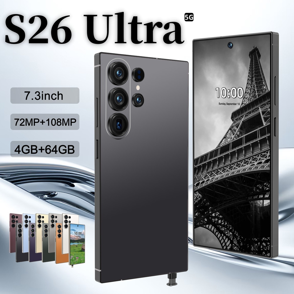 New S26 Ultra 5G Smartphone 7.3″ Factory Unlocked Android Cellphones Dual SIM
