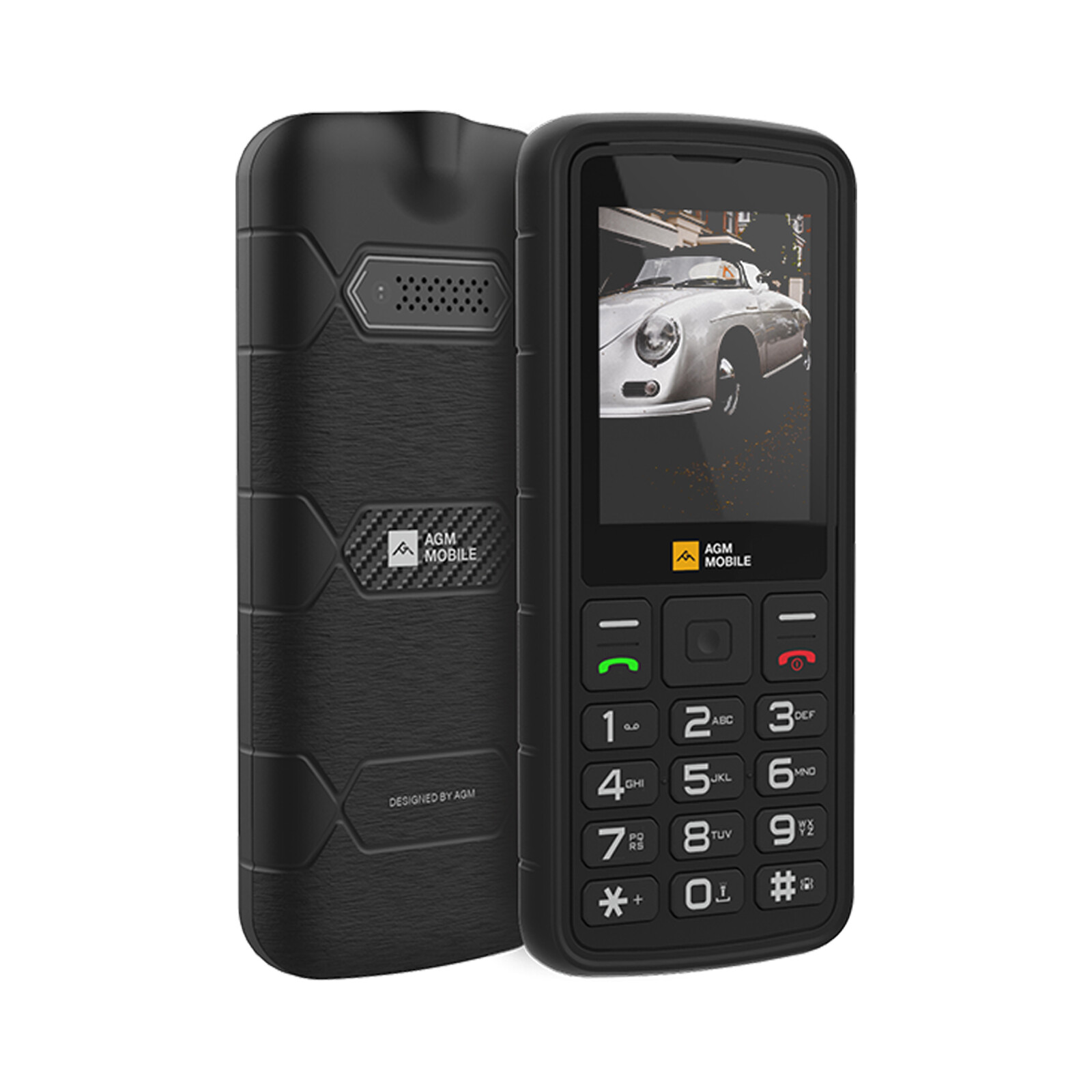 AGM M9 Rugged Feature Phone Button Senior Cell Phone Bluetooth FM Torch Dual SIM