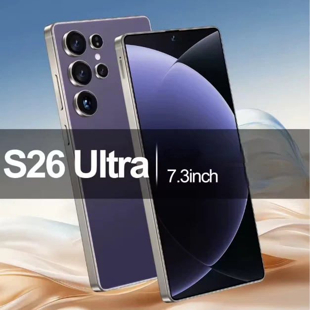 Global Unlocked New S26 Ultra 5G Smartphone 7.3″ Android Random color Dual SIM
