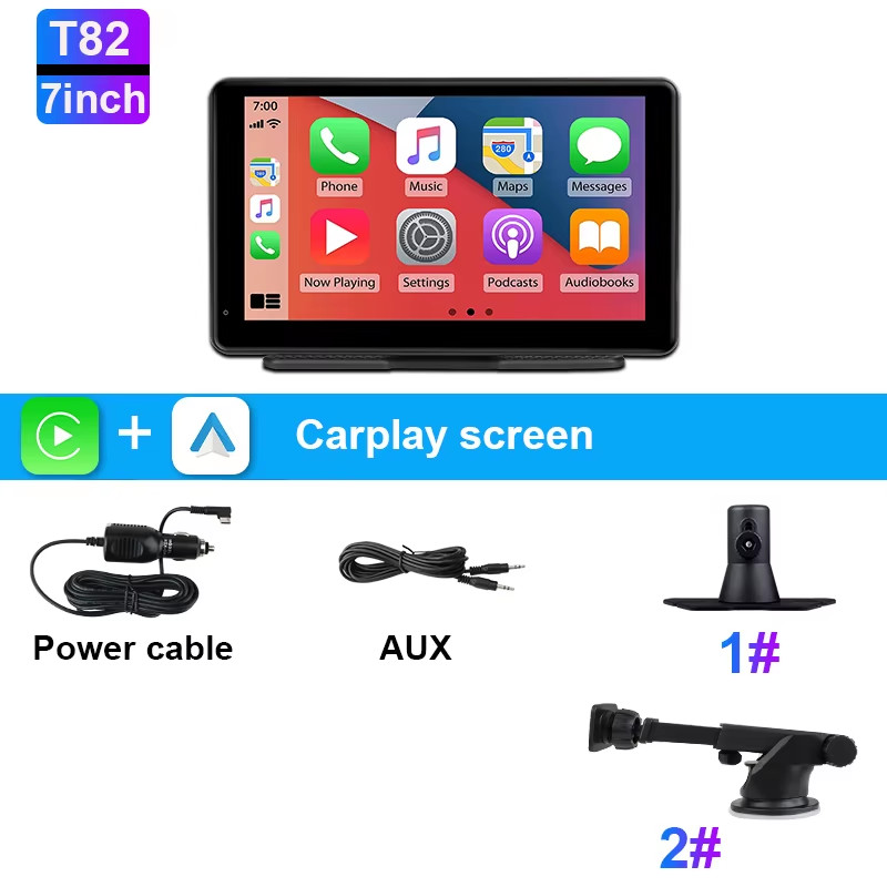 7/10 Inch Carplay Car Smart Screen Multimedia Video Player Wireless Carplay Andr