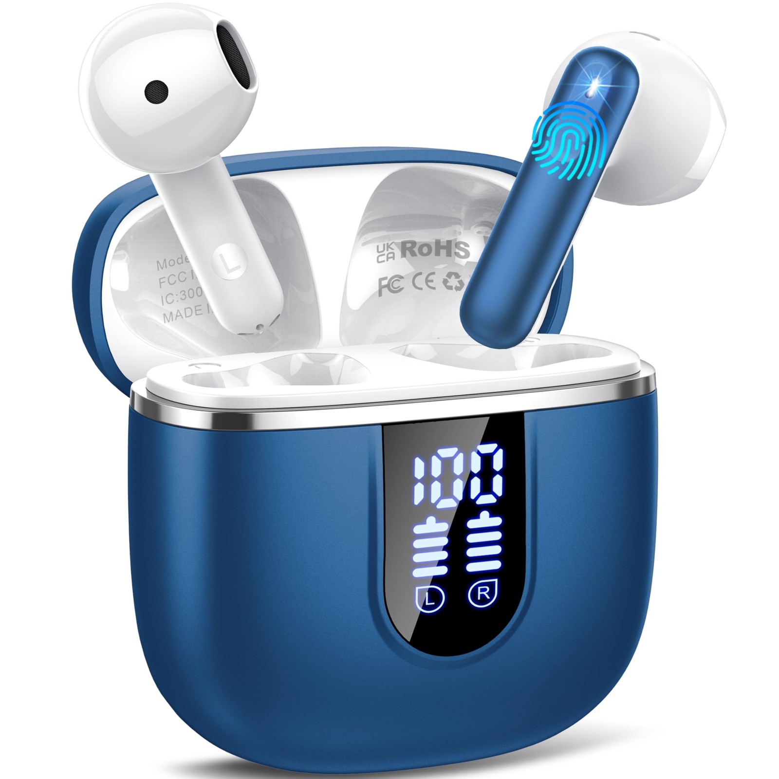 Wireless Earbuds, 2025 Bluetooth 5.4 Headphones in Ear buds, 40H HiFi Stereo …