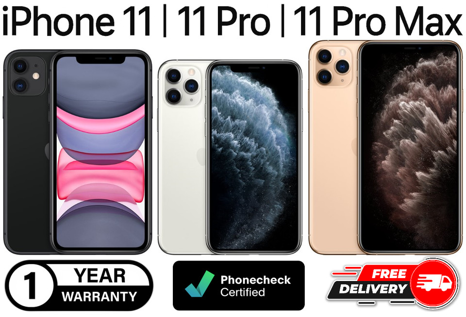 Apple iPhone 11 | 11 Pro | 11 Pro Max – Unlocked AT&T Cricket T-Mobile Verizon