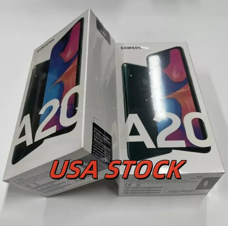 New Sealed Samsung Galaxy A20 SM-A205U 32GB+ 3GB Black 6.4″ Unlocked Smartphone