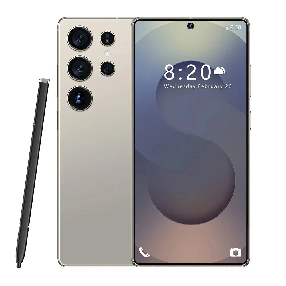 New S24 Ultra 5G Smartphone  Factory Unlocked Android Cellphones Dual SIM Gray