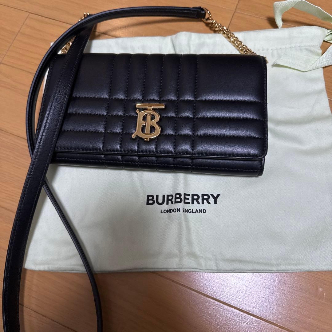 Burberry Shoulder Wallet Leather Used 3 Hours Smartphone Accessories
