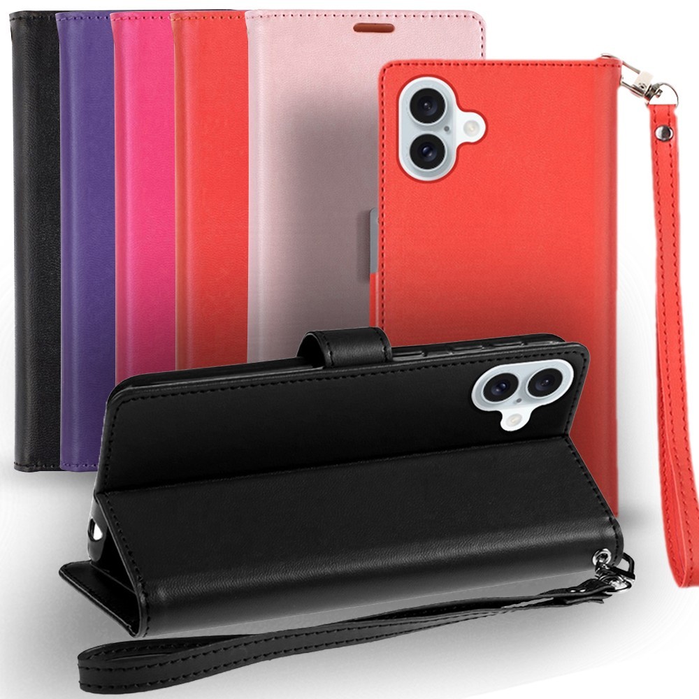 For iPhone 17 Pro Max/17/Pro/Air Case Magnetic Snap Wallet Flip Card Slots Cover