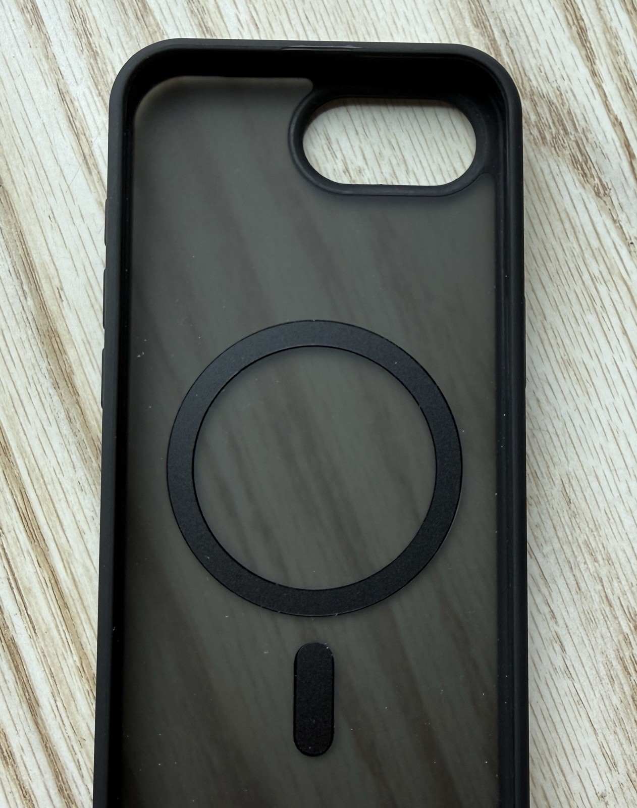 iPhone 16e Phone Case Magnetic Translucent Slim Shockproof Cover – Black