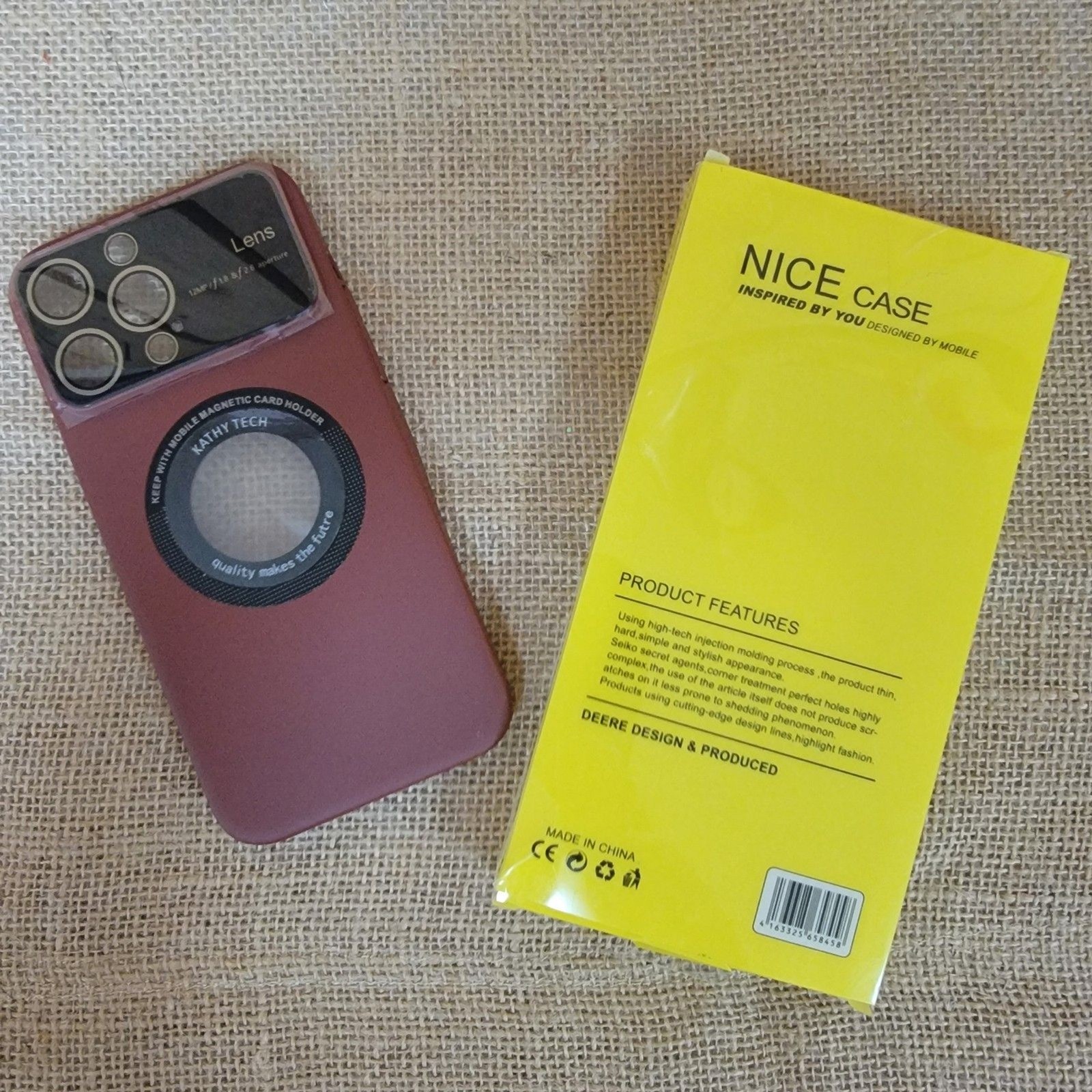 For iPhone 16 15 14 13 12 11 Pro Max Plus Maroon Burgundy Lightweight Phone Case