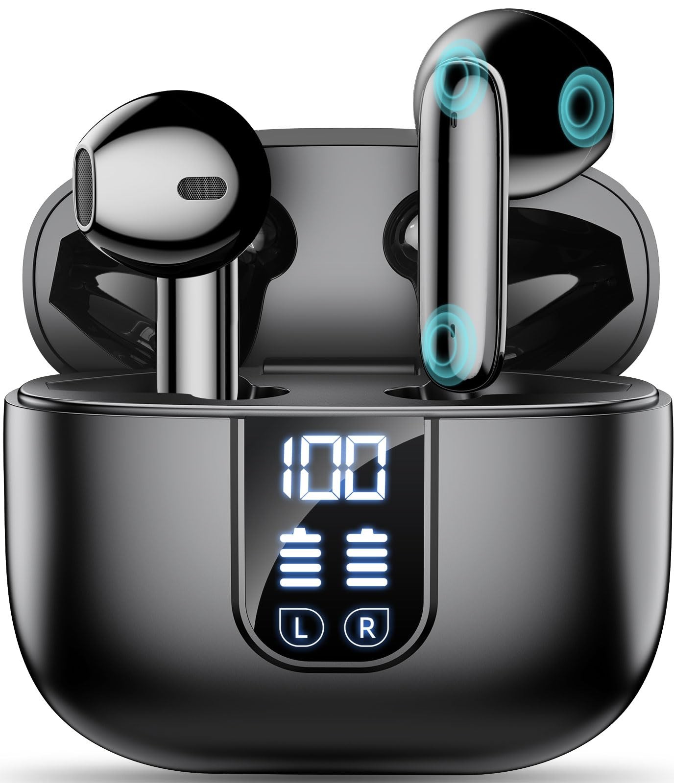 Wireless Earbuds Bluetooth 5.4 In Ear Buds 6 Mic ENC Noise Cancelling Clear C…