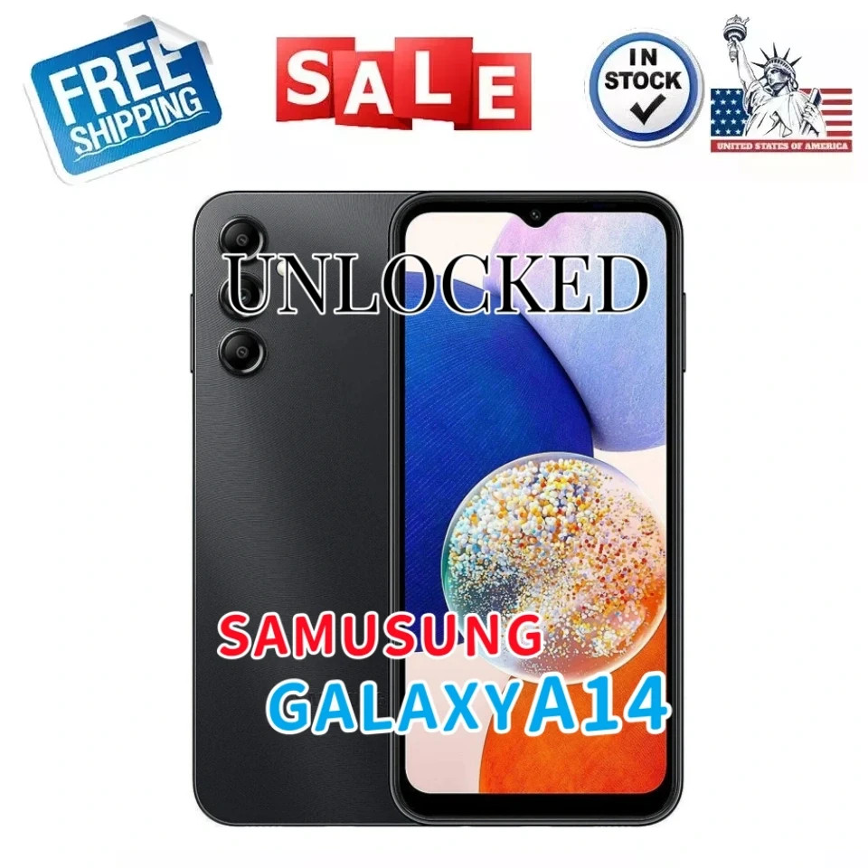 New Samsung Galaxy A14 5G SM-A146U 64GB Black Factory Unlocked AT&T & T-Mobile
