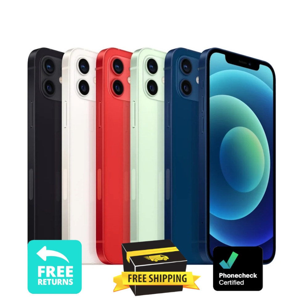 Apple iPhone 12 64GB 128GB GSM/CDMA Unlocked Verizon AT&T T-Mobile Smartphone