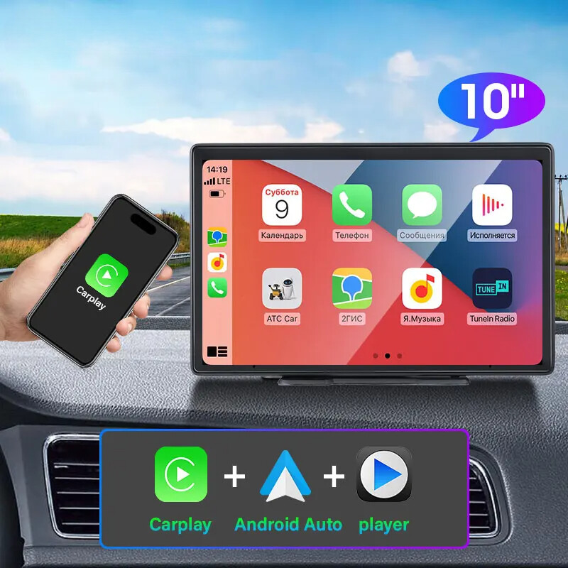 10inch Carplay Car Smart Screen Multimedia Video Player Wireless Carplay Android