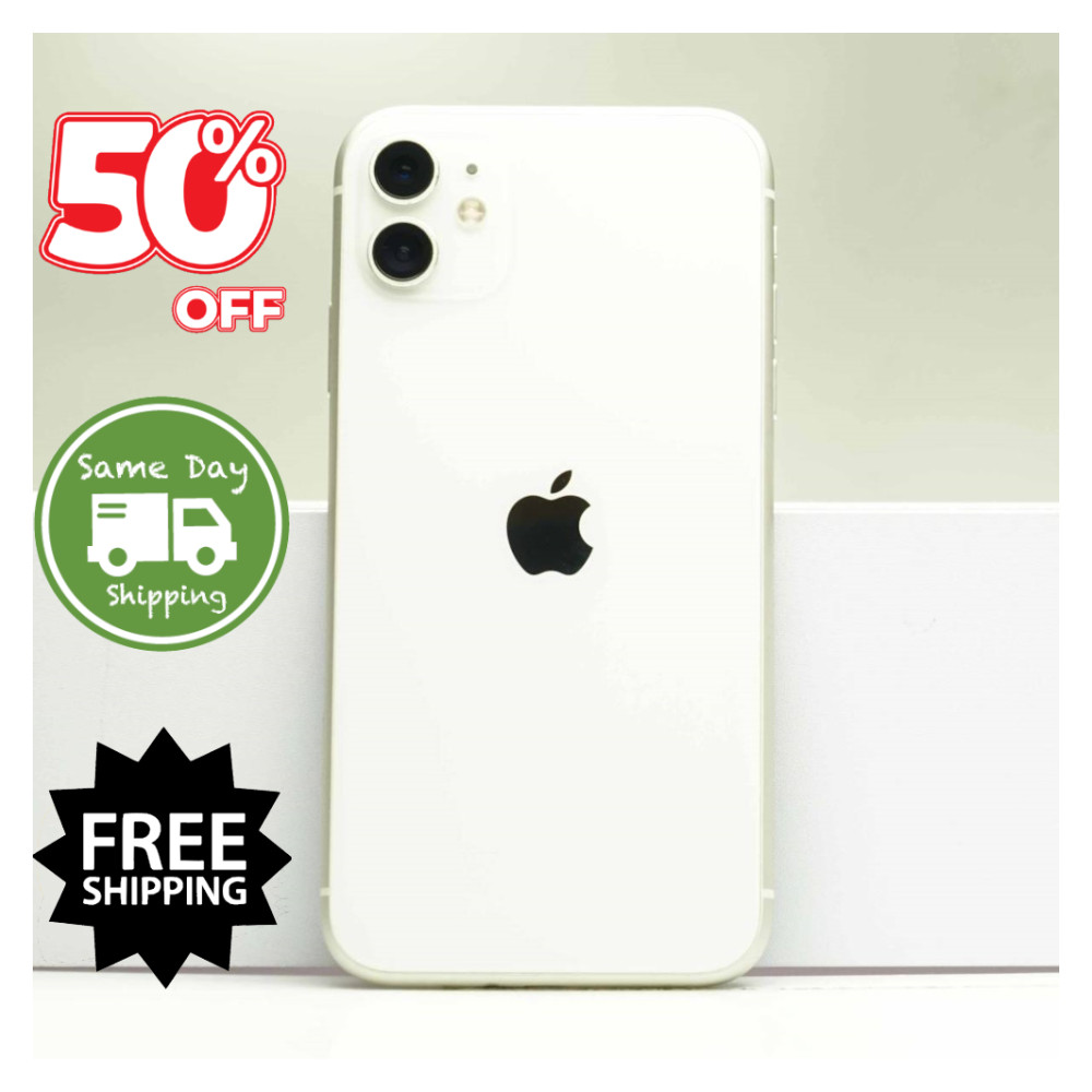 Apple iPhone 11 6.1” Unlocked 128GB-64GB Verizon AT&T Boost 4G LTe – White