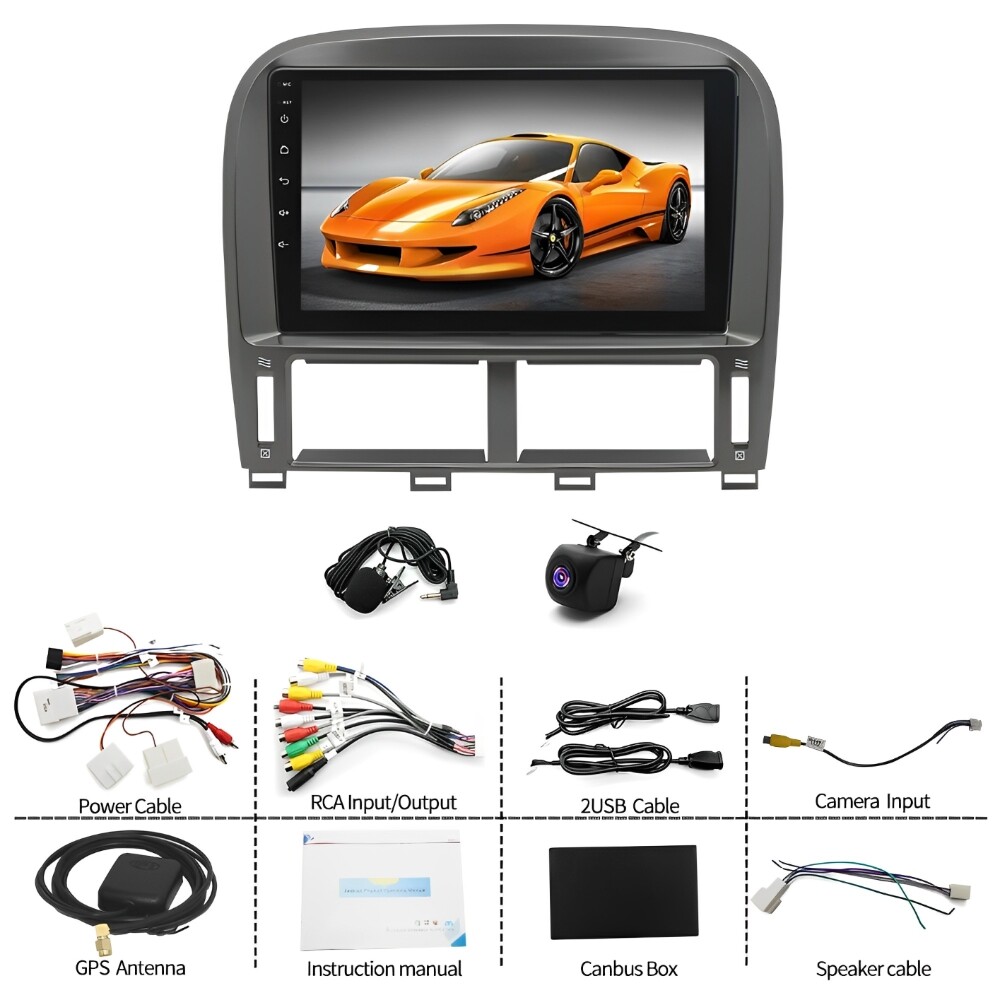 For Lexus LS430 2001-2006 Fit For Carplay Android 13 Car Stereo Radio