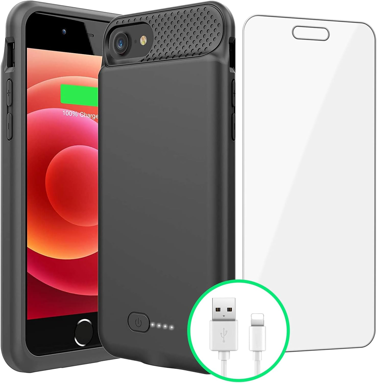 BOPPS Ultra Slim 6000mAh Battery Case for iPhone 8/7/6S/6/SE 2020/2022