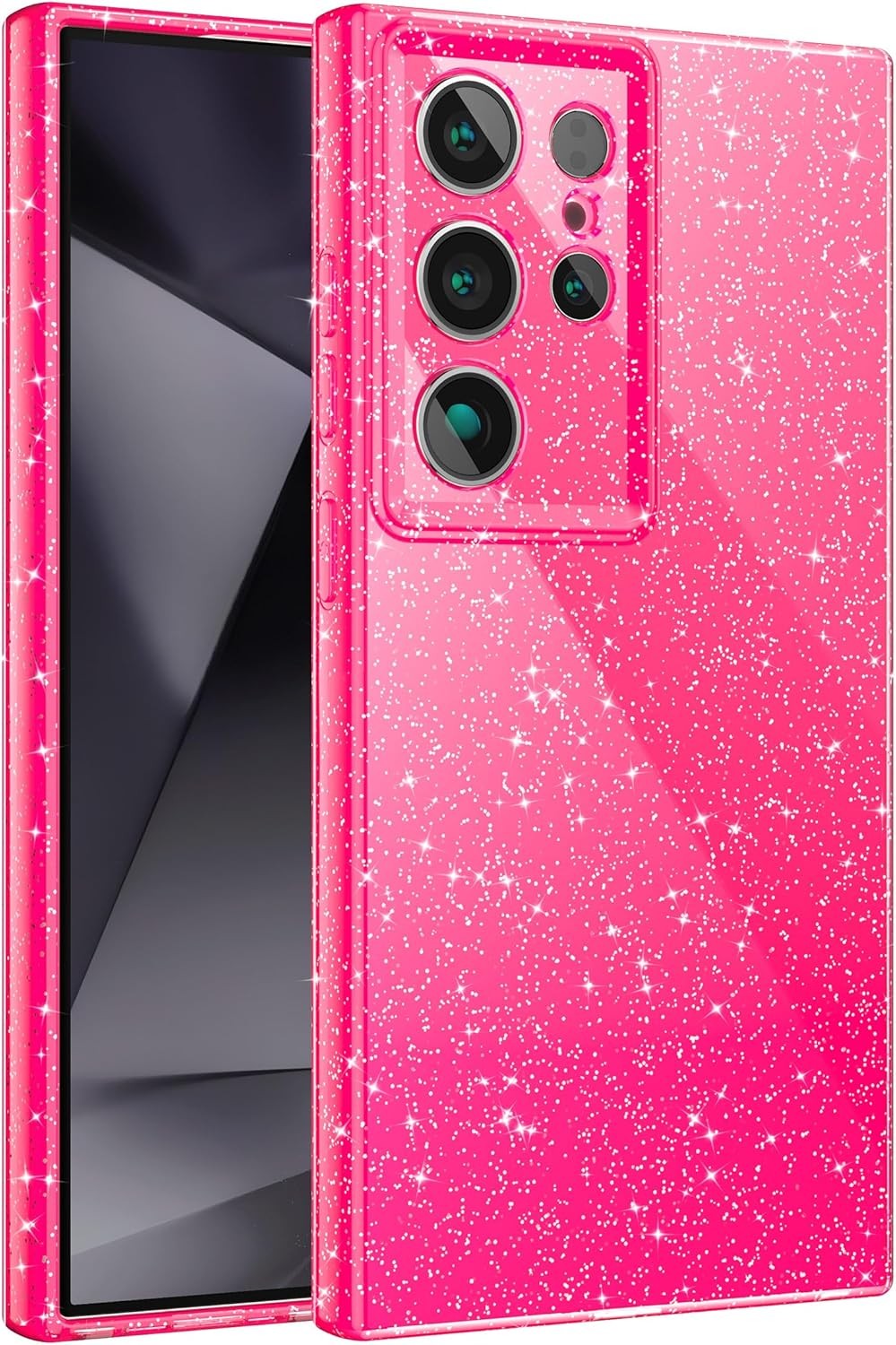 Sparkly Case for Samsung Galaxy S23 Ultra, Glitter Shiny Bling Slim Fit Cover