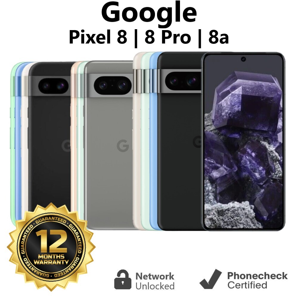 Google Pixel 8 | 8 Pro | 8a – 128GB | 256GB – Unlocked T-Mobile AT&T – Very Good