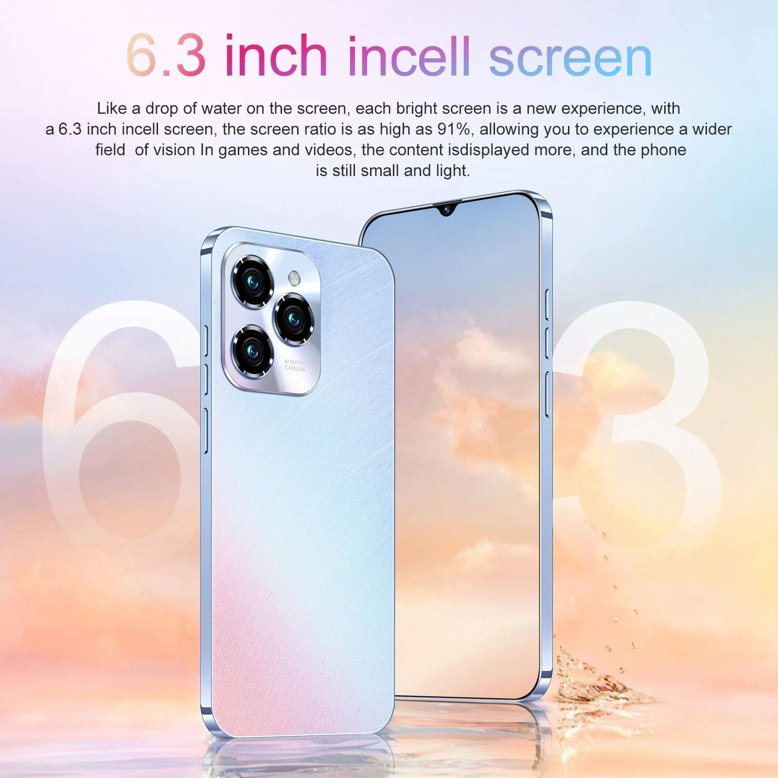 HOT 40 Pro Unlocked Phone 5G 4GB+128GB Smartphone Android 13 random color