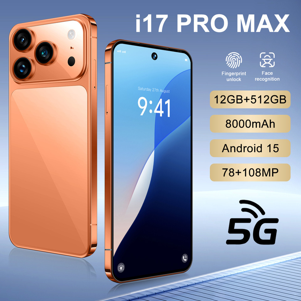 New I17 Ultra 5G Smartphone 7.3″ Factory Unlocked Android Cellphones Dual SIM