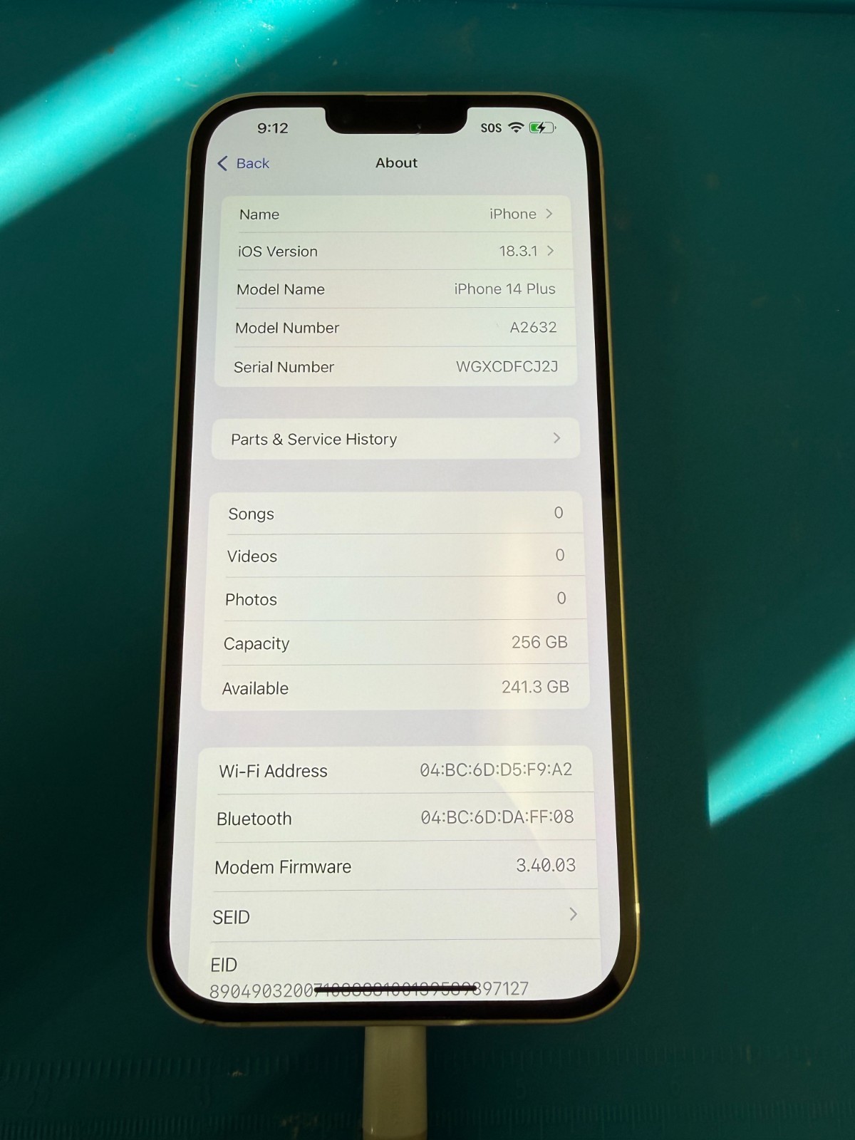 Apple iPhone 14 Plus – 256 GB – Starlight (Unlocked)