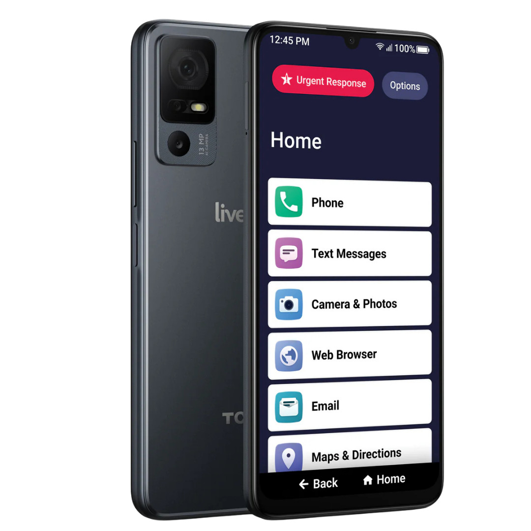 TCL Jitterbug Smart 4 Smartphone for Senior 32GB Android 13MP Camera 6.75″ Gray