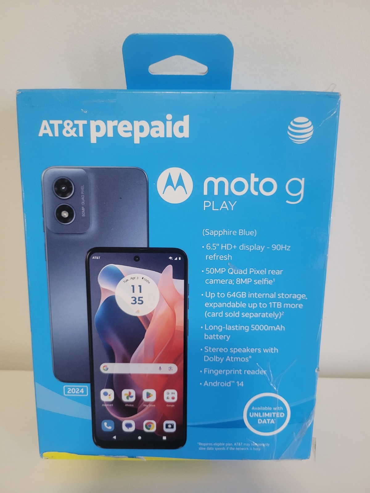 Motorola Moto G Play 2024  AT&T  64GB *box Cut But Unopened*